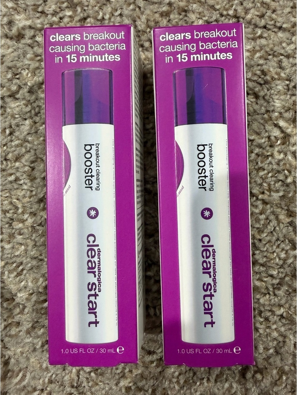 2 x Dermalogica Clear Start Breakout Clearing Booster 30 ml NEW